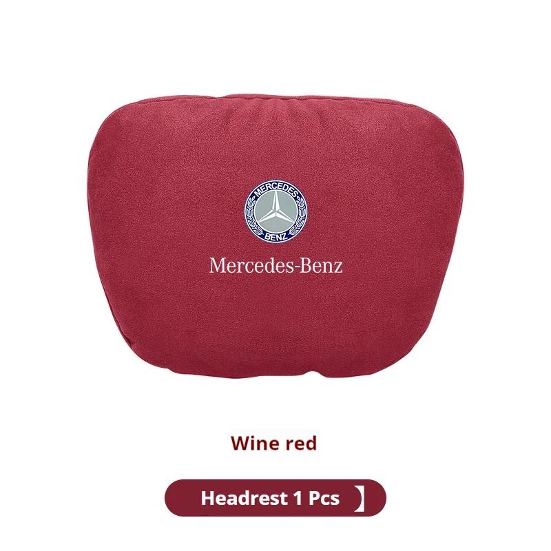 

Mercedes-Benz A B C E S R Class GLB GLC GLE AMG CLA CLS SLC GLS SLS ML Car Headrest Neck Support Lumbar Rest Cushion Neck Pillow красный