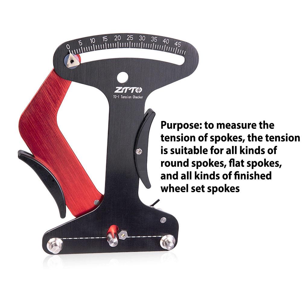 Ztto Bicycle Spoke Tension Meter Wheel Spokes Checker Tension Meter Accurate Measurement Tool