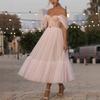 Spring Summer Women's European Style Lace Long Sleeve Strapless Solid Chiffon Casual Dress