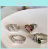 Unique Retro Design Zircon Embedded Ring For Women Fashionable And Chic 2022