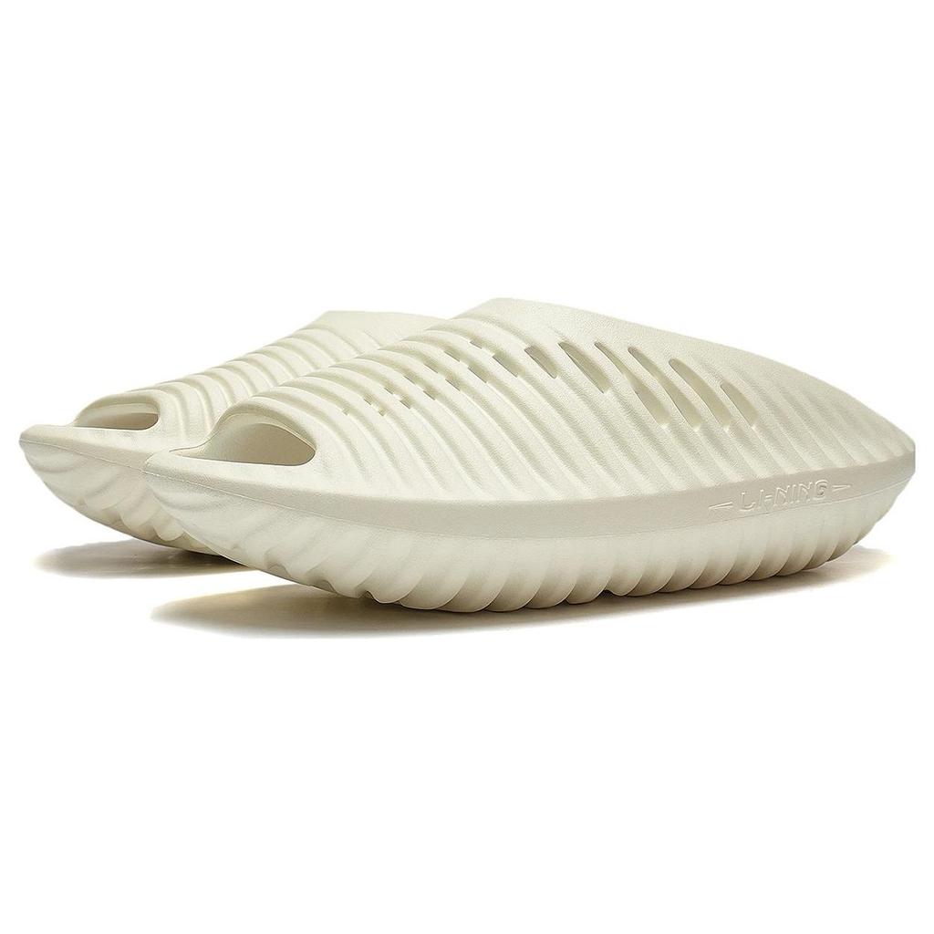 Li Ning Xuan Kong Slay Casual Slide Sandals Unisex Footwear Cream-White AZST011-1