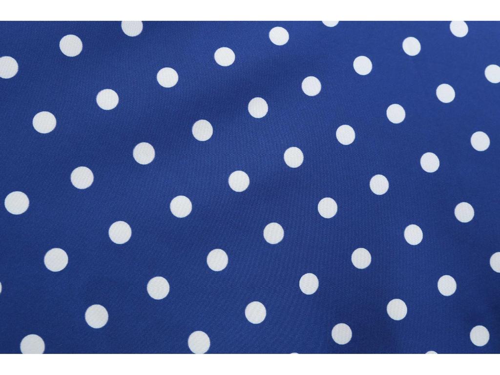 Summer Polka Dot Hepburn Dress with Ribbon - Big Swing Style
