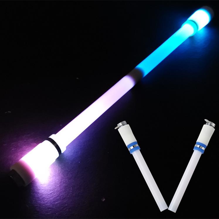Foldable Luminous Spinning Pen - Bright Fun Quan Ji, Drop-Resistant Light A1 Magnet Pen.