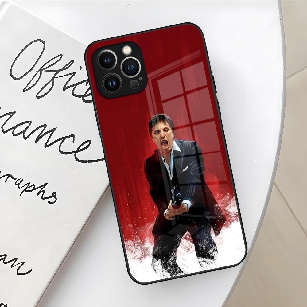 Scarface Godfather Tony Montana Phone Case for Iphone 17 16 Air 15 14 12 11 13 Pro Max Mini X Xr Xs Se Puls glass Cover