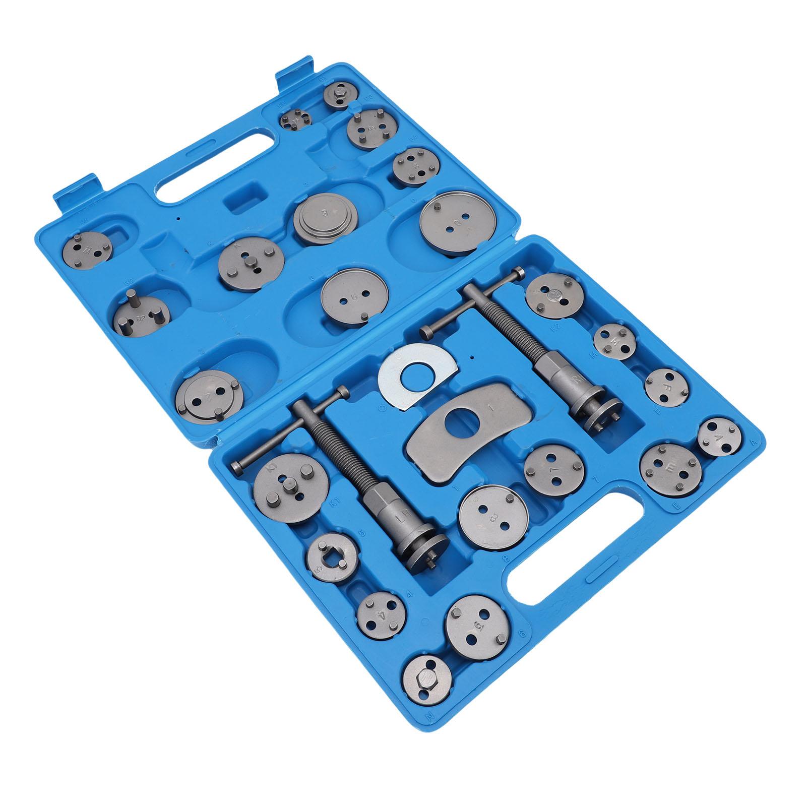 

Набор инструментов для суппортов дисковых тормозов Сверхпрочный Компрессор поршней суппортов Инструмент для втягивания Набор для обслуживания