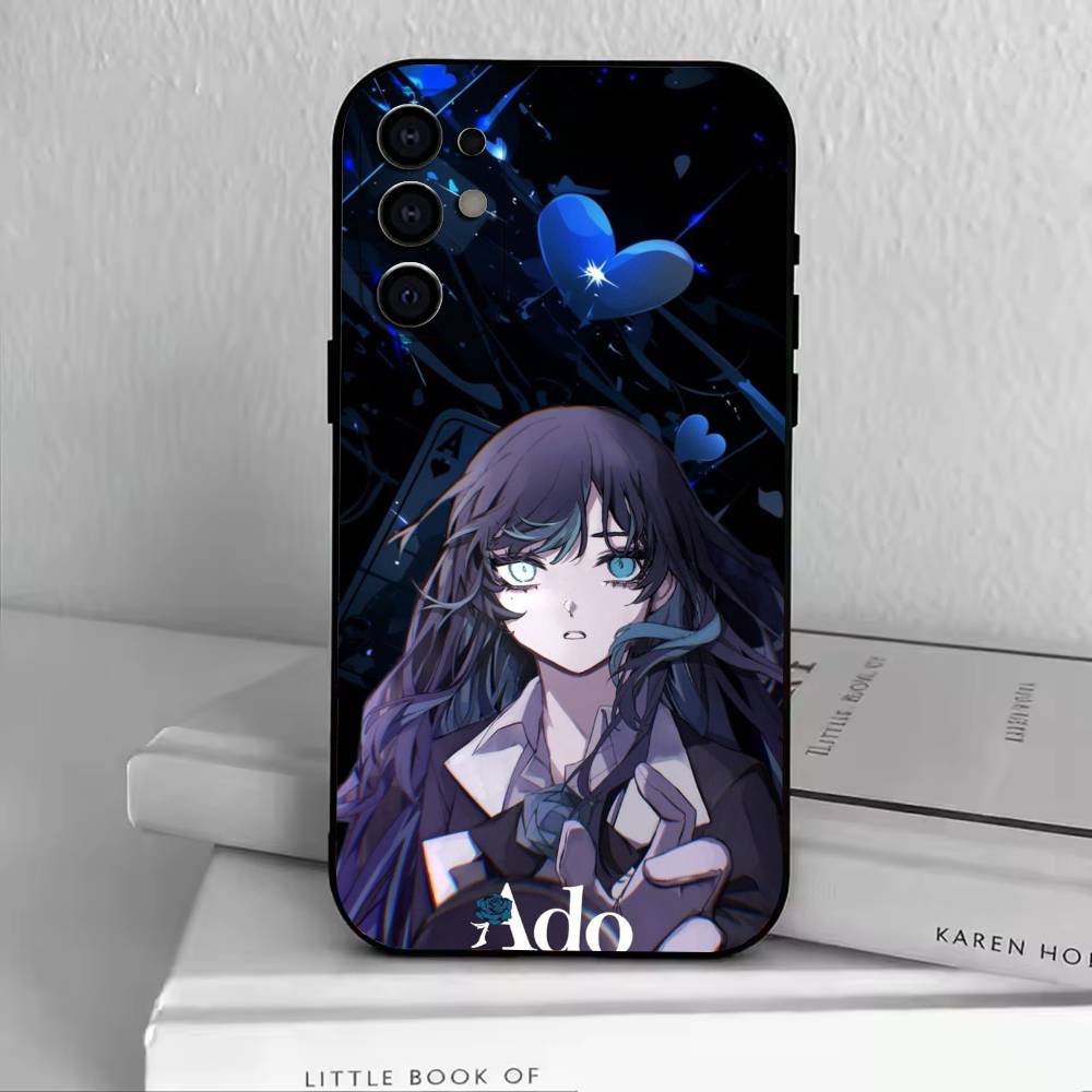 Cute A-Ado Phone Case For Samsung S25,S24,S21,S22,S23,S30,Ultra,S20,Plus,Fe,Soft Silicone Black Cover