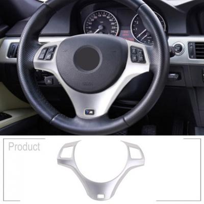 ABS Silver Steering Wheel Cover Trim For 2005-2012 BMW 3 Series E90 E92 E93