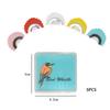 5PCS Ventriloquist Tool Bird Whistle Magic Fun Tongue Whistle Creativity Bird Caller  Boys Girls