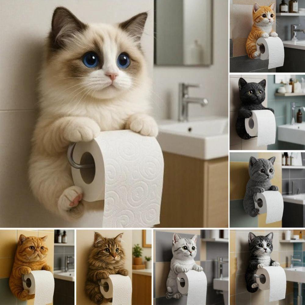 

Storage Dispenser Bathroom Paper Towel Dispenser Resin Toilet Roll Holder Bathroom Decoration Style H