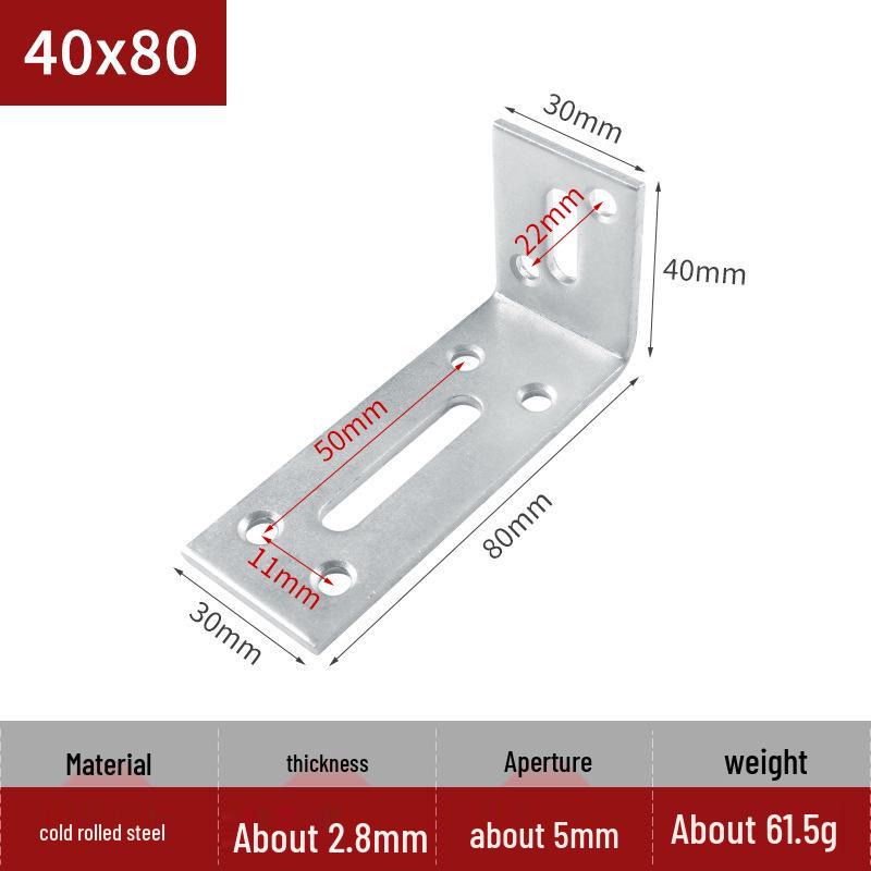 Stainless Steel Adjustable L-Shaped Load-Bearing Bracket