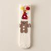 Cute Christmas Socks Women's Winter Warm Stacking Socks Home Indoor Sleeping Socks Plush Floor Socks