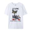 Quilting Quilter Sewer Sewing T Hirtsewing Because Murder Is Wrong Funny Cat Graphic Tees Unisexs Short Sleeve TShirt Unisex
