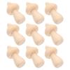 10pcs Wooden Mushroom Models Unfinished Diy Painting For Project Decor Garden Layout Ornaments Handicraft Sewing