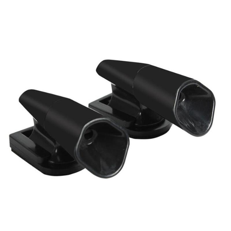 

2Pcs Ultrasonic Animal Repeller Saving Wind Whistle Car Motorcycle Deer Warning Repeller Black Whistles
