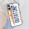 Back To The Future License Plate OUTATIME Phone Case For IPhone 18 17 Air 16 15 14 Plus Apple 16 11 12 13 Pro Max Coque