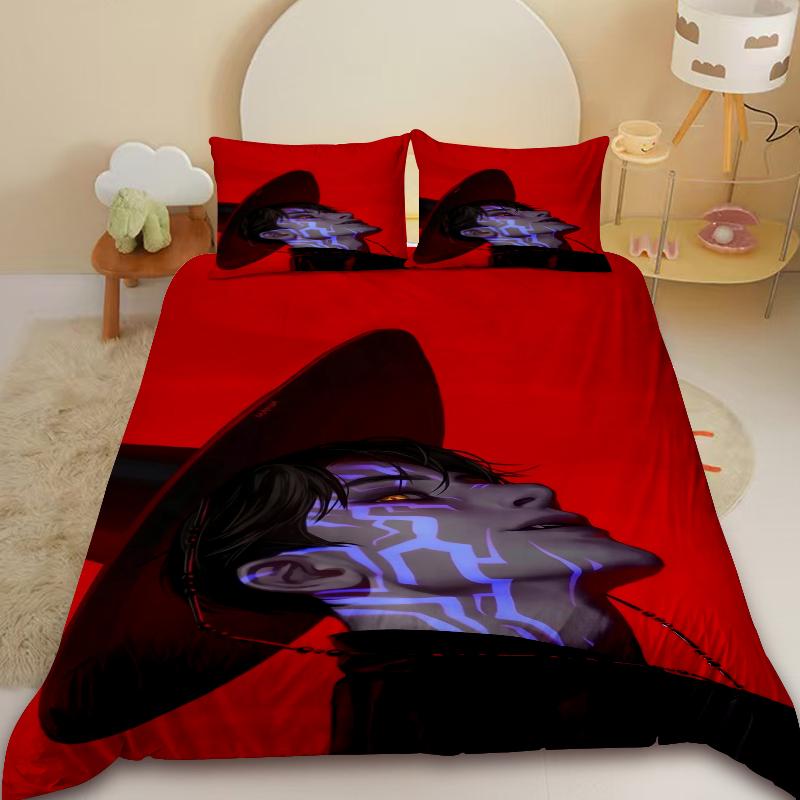 K-Pop Demon Hunters Bedding Sets Eu Single Comforter Quilt Bed Cover Duvet Cover Pillow Case 2-3 Pieces Sets Kids Adult Size