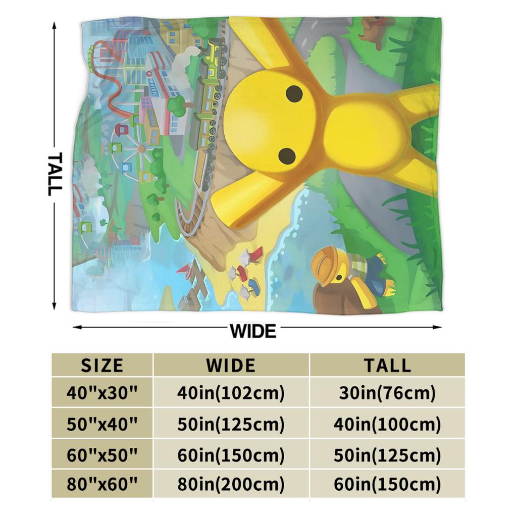 Wobbly Life Sandbox Game Blankets Quality Soft Warm  Bedding Throws Spring Camping Home Decor Graphic Bedspread