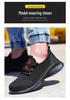 Anzhi Letnie Oddychające Buty Bezpieczeństwa z Podnoskiem Stalowym - Lekkie, Odporne na Zgniecenia, Odporne na Przebicie Buty Robocze.