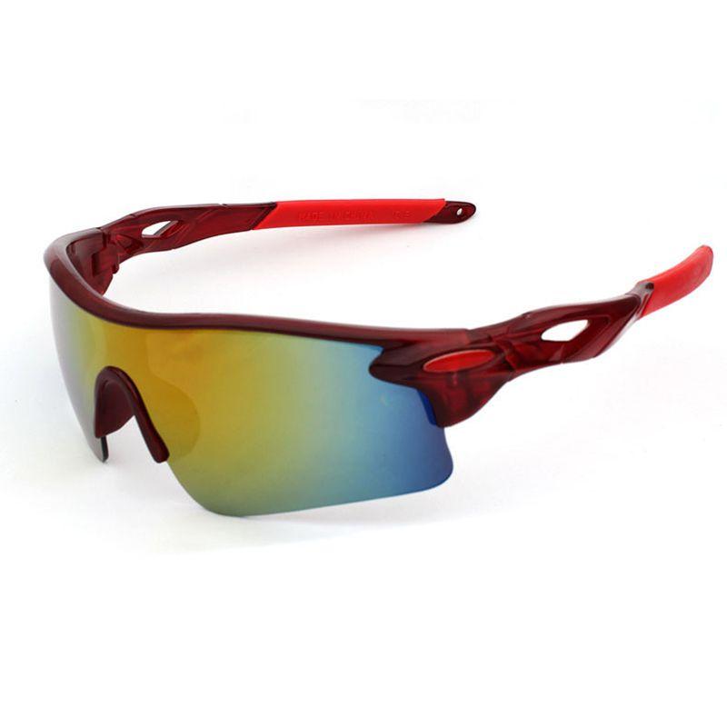 

Outdoor Cycling Sport Bicycle Bike Riding Sunglasses Eyewear Goggle Lens Uv400 Red Mercury(red frame)