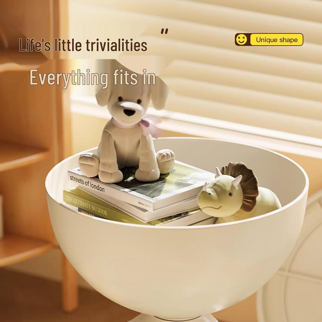 Mini Bear Movable Bedside & Sofa Side Table with Storage Rack
