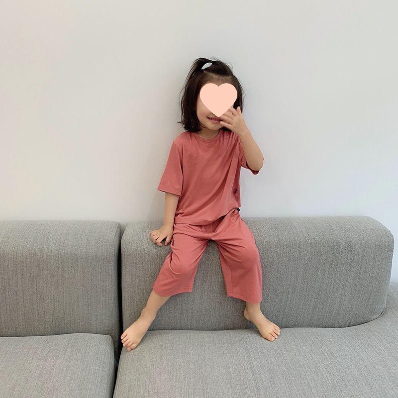 Children's Summer Modal Pajama Set - Soft, Lightweight, and Loose Fit for Boys and Girls