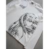 DRIPX Maglietta Termica a Maniche Lunghe Waffle Y2k Quotidiana Casual Stampa Cartoon T-shirt Street Cotone Caldo Top