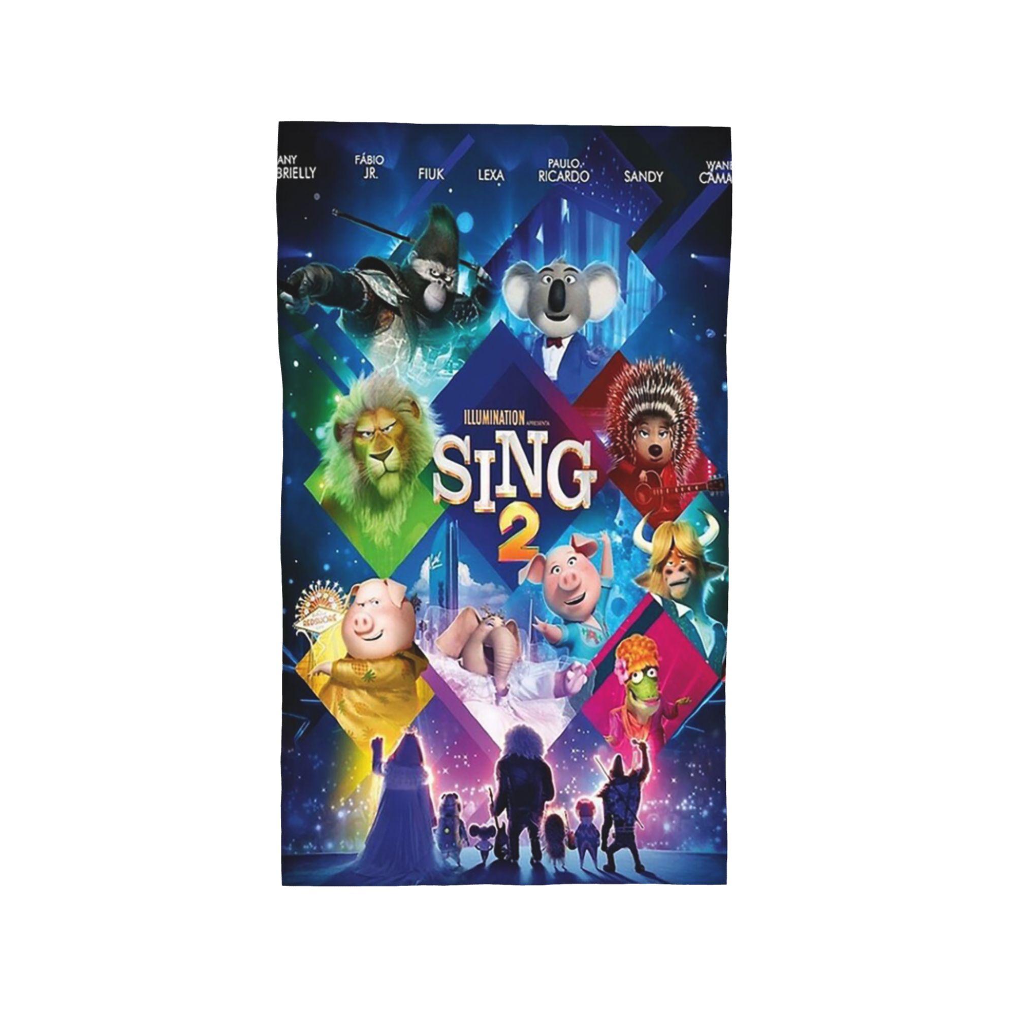 

Movie Sing 2 Soft Face Towel Quick Dry Pool Bath Cotton Towels Absorbent W40*H60(CM)