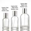 Compact Transparent Glass Perfume Spray Bottle - Travel-Friendly Snap-On Decanter