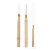 Wool Dreadlock Hair Extension Crochet Hook with Wooden Handle - Wig and Sealing Tool