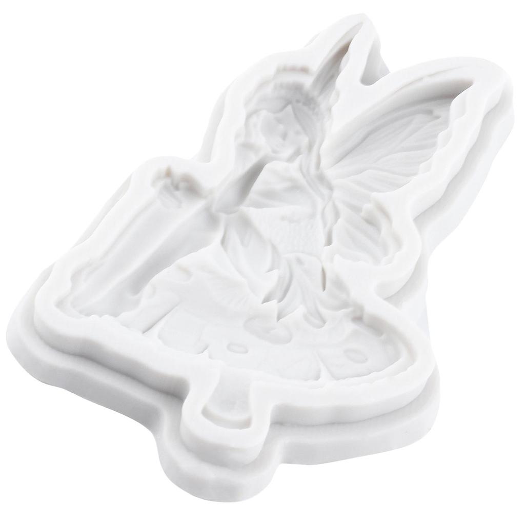 Flower Fairy Silicone Mold Butterfly Fairy Fondant Molds Cake Decorating Tools Theme Cake Dessert Decorated Chocolate Candy Mold