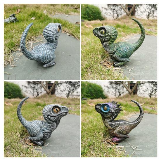 Realistische Dinosaurierfigur Harz Dinosaurierstatue Wetterfest Outdoor Dinosaurierdekoration Einzigartiges Geschenk für Kinder