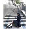Korean Style Chic Waist-Cinching Woolen Coat - Long-Sleeved Padded Jacket for Women