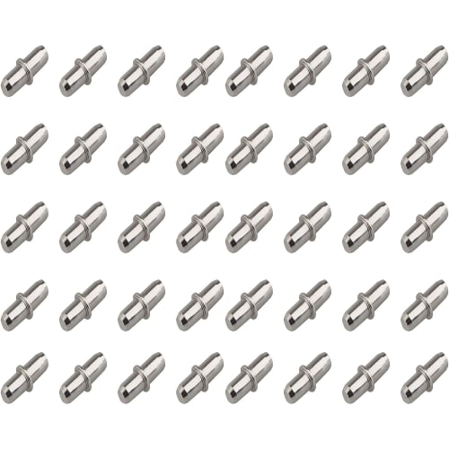 JUTOSU Shelf Dowels, Shelf Support Dowels, 5mm X 16mm, Pack of 40, Dowel Markers, Shelf Support Tweezers, Insert Type Metal Shelf Brackets, Furniture