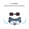 Cooling Fan for Meta Quest 3 Face Pad Active Ventilation Air Circulation Breathable Facial Interface Vr Headset Cover Accessory