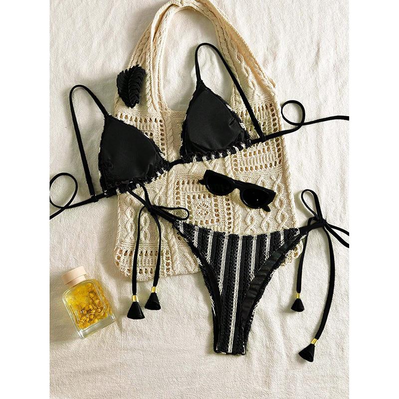 Sexy Bikinis Striped Swimsuits Women Swimwear Push Up Female Beach Swim Wear Bathing Suit Brazilian Bikini Set Pool Bather