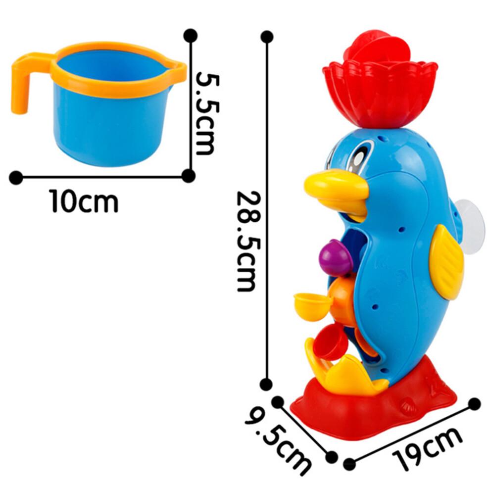 Bade-Angelset mit Schlaufenmund Dinosaurier, Wasserspritzender Dinosaurier Spielzeug und Gelbes Quietscheentchen Für Kleinkinder zur Fähigkeitsentwicklung und Unterhaltung