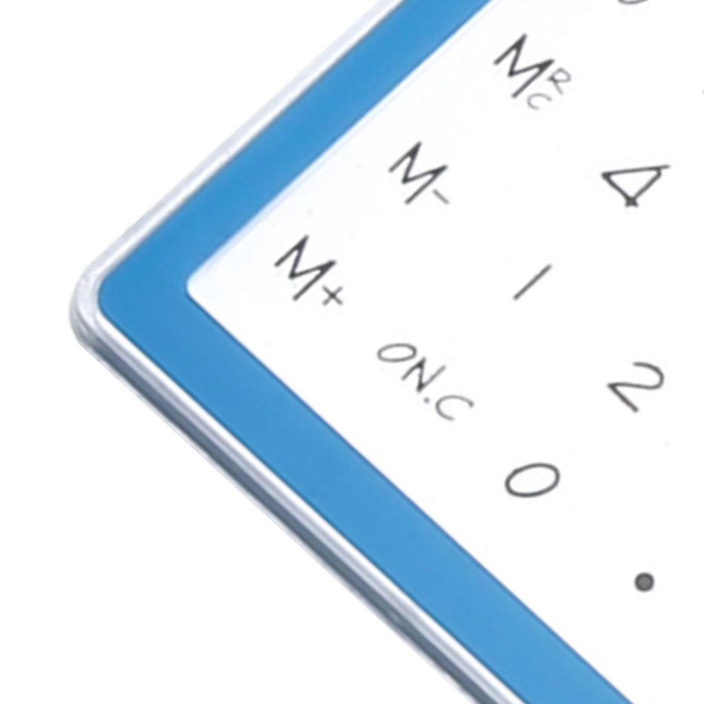 Solar Powered Calculator Touch Screen 8 Digit LCD Display Portable Transparent Calculator for Office School Home