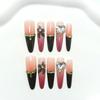 High-End French Autumn/Winter Black Cat Eye Sweet Cool Fake Nails