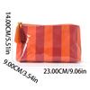 PVC Striped Makeup Bag with Tassel Zipper Waterproof,Large-Capacity,Portable Cosmetic Organizer &Toiletry Bag for Outdoor Travel