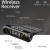 TPMS Automatic Brightness Control USB&Solar Charging Car Tire Wireless Pressure Monitor System Adjustable LCD 4 Tire Sensor