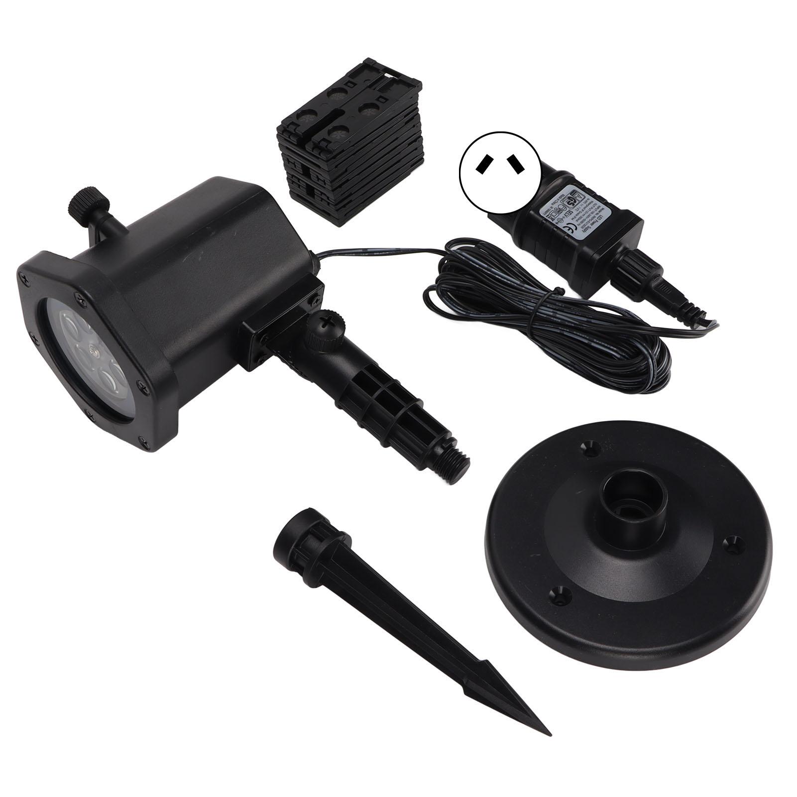 

Christmas Projector Light IP44 Waterproof 12 Patterns Plug in Card Lawn Lamp for Party Wedding AU PLUG