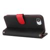 For iPhone 16e Stand Case Litchi Texture Genuine Cow Leather Wallet Phone Cover RFID Blocking