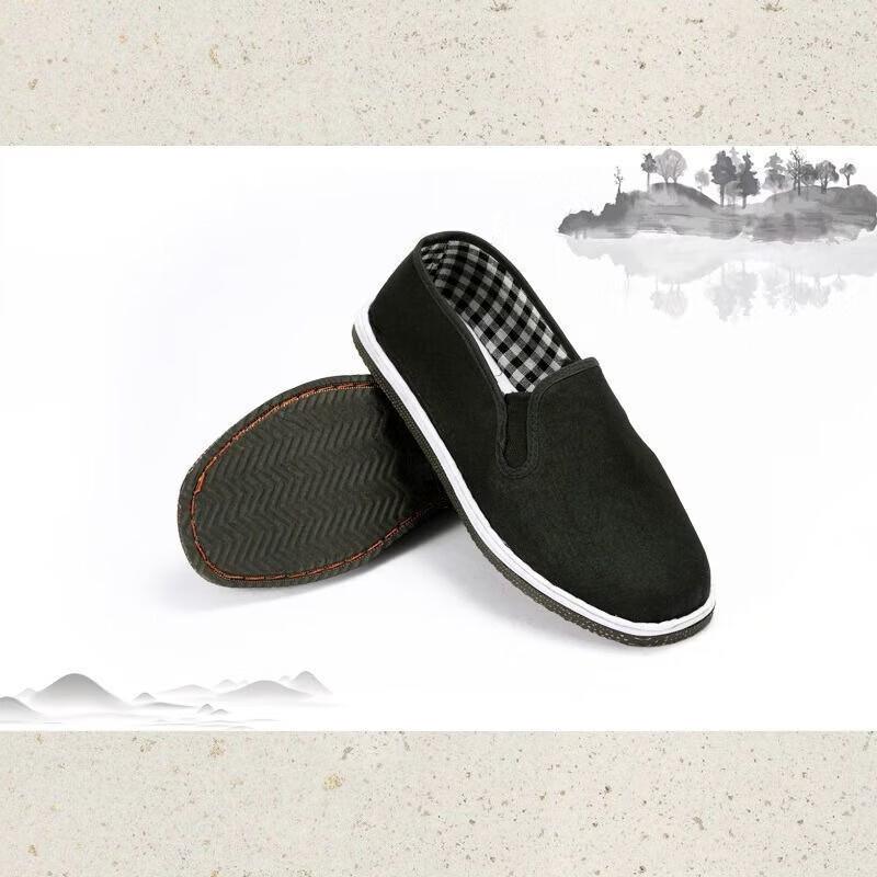 

Мужские низкие тканевые туфли на подошве из бычьих жил 41