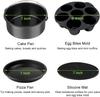 Set di Accessori per Friggitrice ad Aria - 12 Pezzi Compatibile Con Friggitrici ad Aria da 4, 4.2, 5, 5.5, 5.8 QT Gowise, Cosori, Phis, Ninja, Cozyna