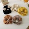 Cute Bear Baby Beanie Cap Autumn Winter Warm Infant Boys Girls Ear Protection Cap Cartoon Solid Color Toddler Hat Bonnet