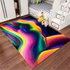Colorful Abstract Female Silhouette suitable as a non-slip mat for the living room or bedroom sofa