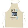 Kitchen Apron - 3D Printer I Can't - Durable Cotton - Printed In France - Adjustable Ties