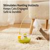 Tumbler Feather Cat Toy Interactive Self-Play Catnip Teaser for Indoor Kittens