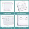 25 PCS Clear Plastic Drawer Organizer Set, 4 Sizes Desk Drawer Divider Organizers and Storage Bins for Makeup, Jewelry, Gadgets for Kitchen, Bedroom