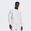 Under Armour Solid Knit Crew Neck Casual Sport Sweatshirt Men Tops White 1377172-100